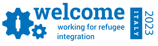 Logo welcome for refugees